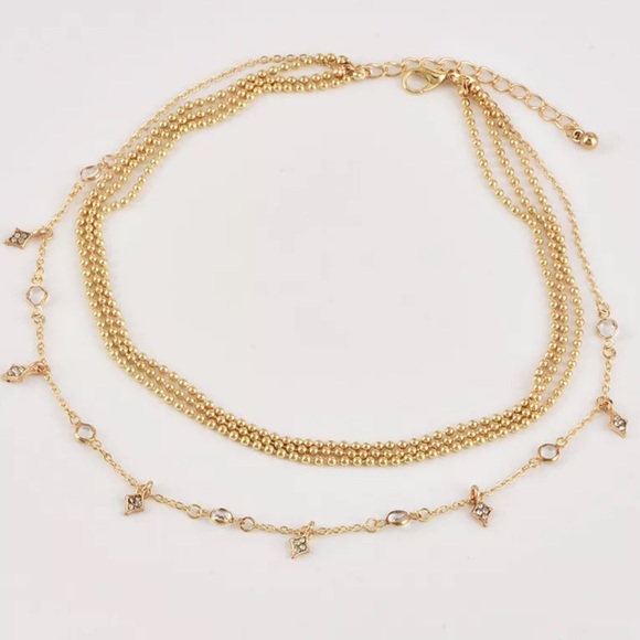 {DEAGEN} dainty gold layered choker necklace - Picture 2 of 7